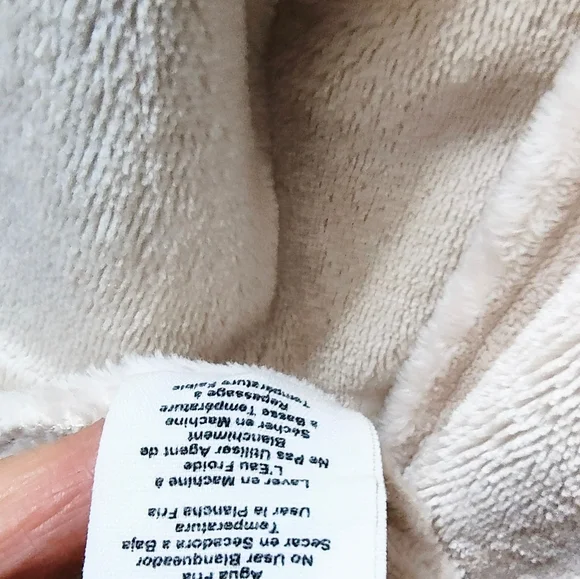 UGG Women’s Fleece Knit Robe Marlow Medium Belted Moonbeam Beige Kimono Plush - Picture 15 of 15